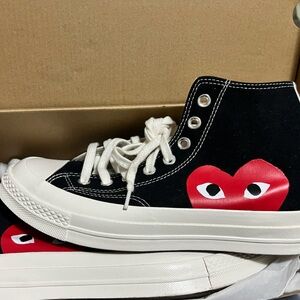 SOLD CONVERSE COMMES DE GARÇONS SIZE 9.5/7.5 men high tops